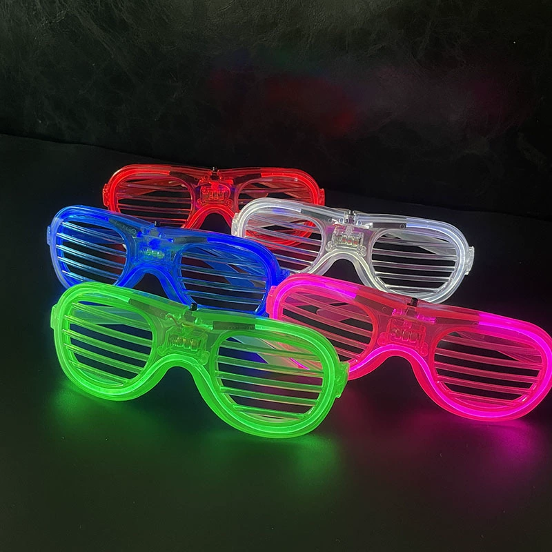 Светящиеся LED-очки с жалюзи для вечеринок