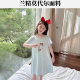 Customizable Lenzing Modal Girls Nightgown Summer Kidsren's Dress Short-Sleeved Home Clothes Korean Style Girls' Nightgown