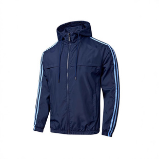 2025 Spring and Autumn Sports Windbreaker Men's Loose Thin Hooded Jacket Casual Jacket Counter Quality Hook Suit 8623