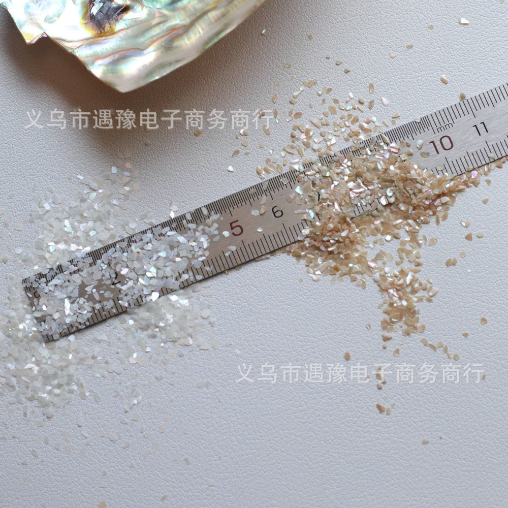 Natural Mother-Of-Pearl Shell Fragments, Thin Pieces of Abalone and White Shell for Nail Art, Nail Stickers, Handmade Jewelry DIY with Shiny Colored Shells