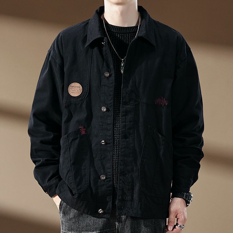 感工装コート男春秋タイプのファッションブランドがゆったりしています。|undefined