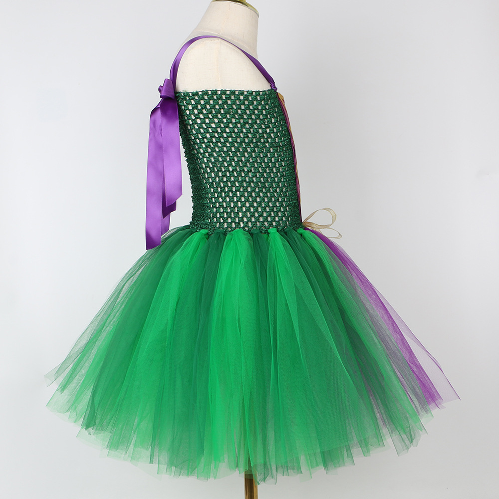 Kid's Clothing children's clothing children's Halloween witch costumes Witch is also crazy role playing mesh tulle skirt_voghion.com