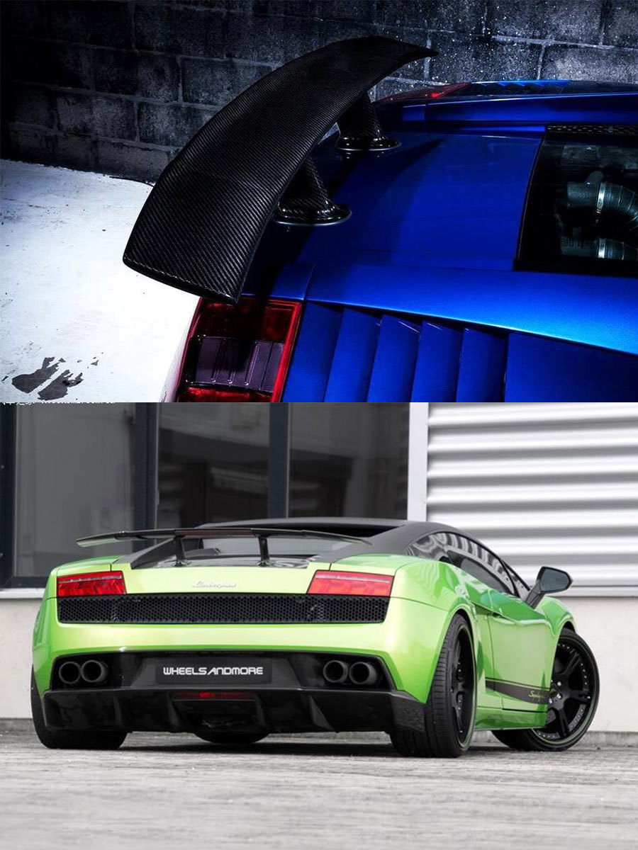 Applicable to Lamborghini Lamborghini gallardo gallardo carbon fiber modified tail wing wing