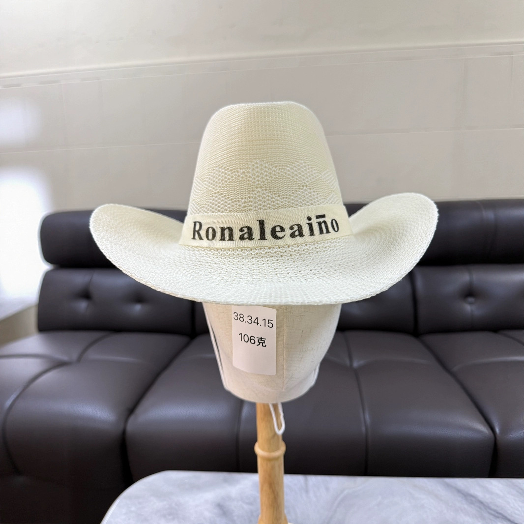 Verano vaquero occidental sombrero de playa sombrero de sol para viajar sombrero de jersey sombrero de punto viento neutro