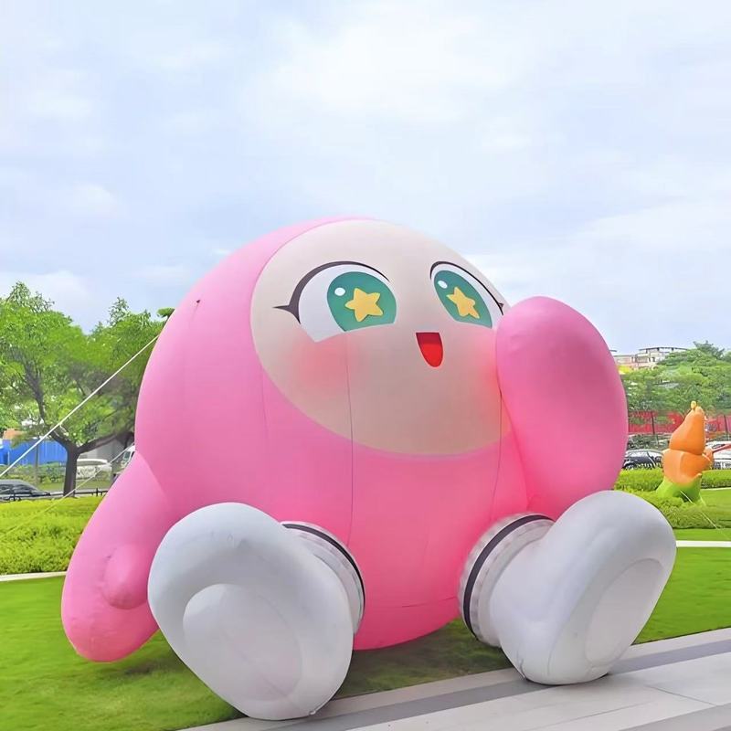 インターネット有名人の大型インフレータブルエッグパーティーエアモデルカスタムメイド漫画発光親子公園ショッピングモールディスプレイ|undefined