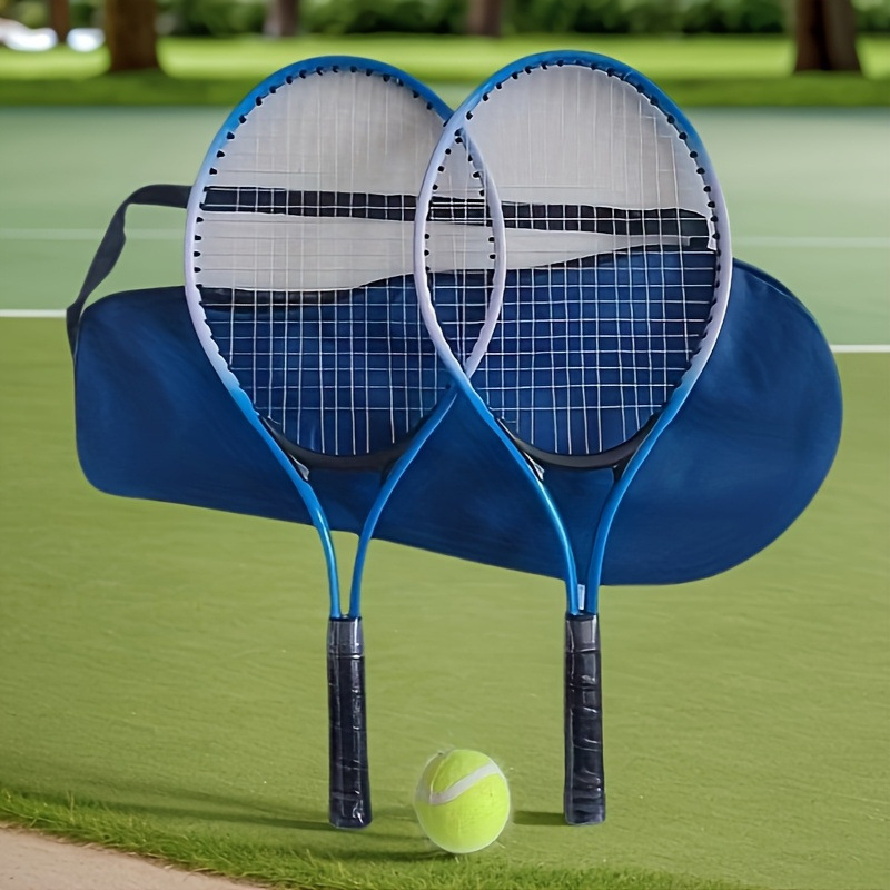 Tennis racket single-player trainer with string base, children's set, aluminum alloy racket with rebound, suitable for beginners