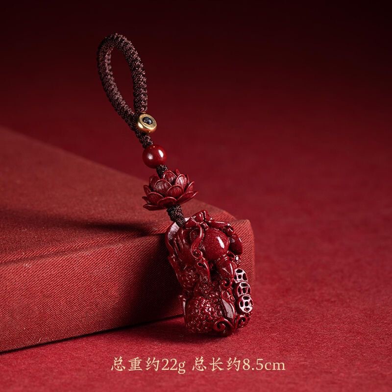 天然原矿三钱貔貅钥匙扣晶体紫金帝王红砂本命年挂饰挂件厂家直销|undefined
