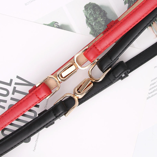 New style women's buckle adjustable belt fashionable and elegant dress suit decoration small belt student pants belt wholesale