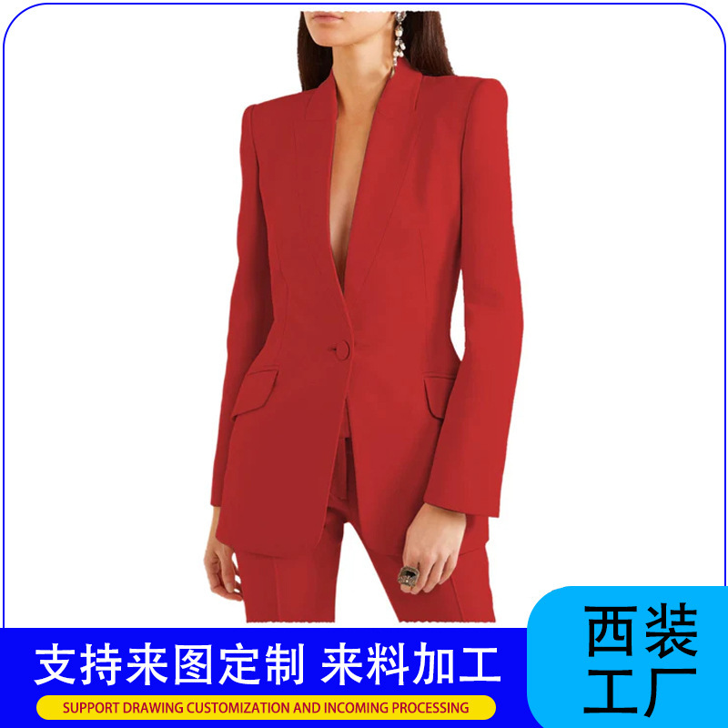 Cross-Border Selection of Women's Two-Piece Suits, High-End and Fashionable Suits, Various Specifications Suits