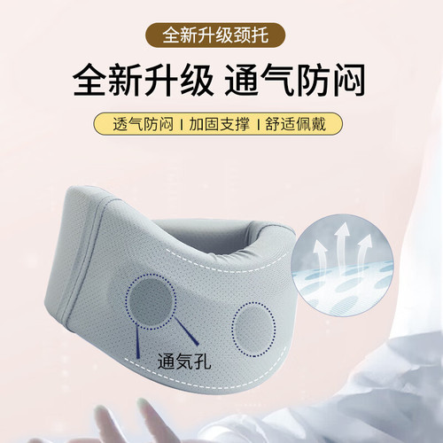Sponge Neck Support with Holes for Ventilation, Preventing Lowering the Head, Adjustable Neck Support, Neck Pillow, Neck Collar, Neck Protector 