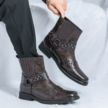 Men's ankle boots �羳��ʿ�r�����_��ѥ�W��ţ��Ƥѥ��