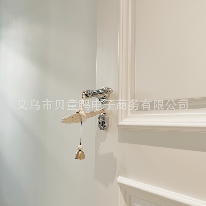 跨境鱼形木制门铃墙面玄关鱼形装饰乔迁搬家礼物开业赠品挂饰批发