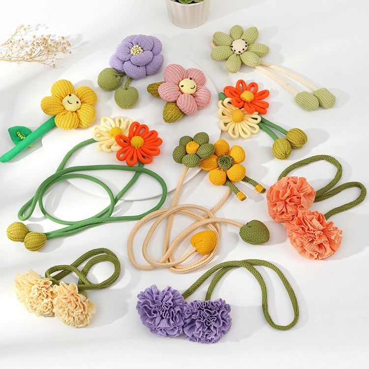 Pastoral Style Hat Bag Accessories Diy2025 New Cute Fabric Decal Accessories Flower Brooch Decoration