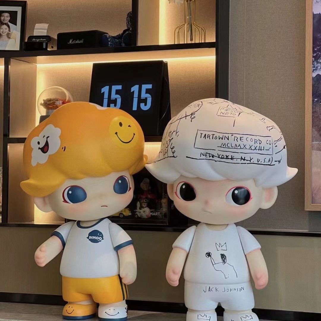 버블 마트 DIMOO 큰  블라인드 박스 손 초보 바스키트 거실 방 장식 잘 생긴 선물