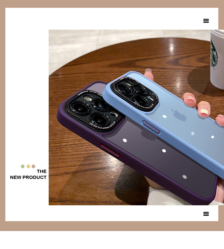 Ốp lưng điện thoại chống rơi TPU mờ cổ điển cho iPhone 14 Pro Max — Đen mờ retro máy ảnh, Máy ảnh Retro mờ màu tím đậm, Yuanfeng màu xanh mờ máy ảnh Retro, Máy ảnh Retro mờ từ tính đen chi tiết 6