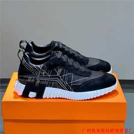 2025新款刺绣真皮运动鞋百搭休闲鞋潮牌轻奢透气旅游跑步鞋男女款