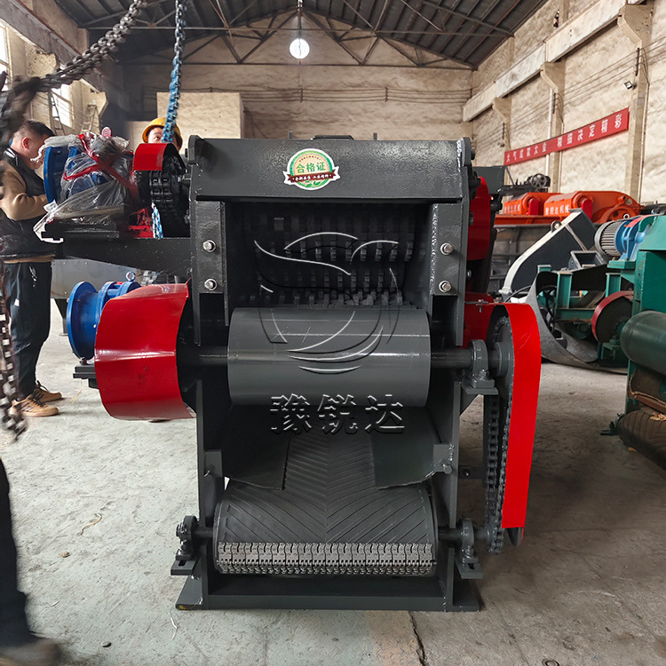 216芦苇破碎机 棉花杆破碎机 皮带进料鼓式削片机