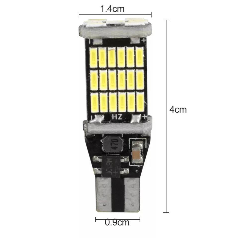 Luz de freno de automóvil transfronterizo luz de marcha atrás luz de freno de automóvil LED resaltada T15 4014 45SMD