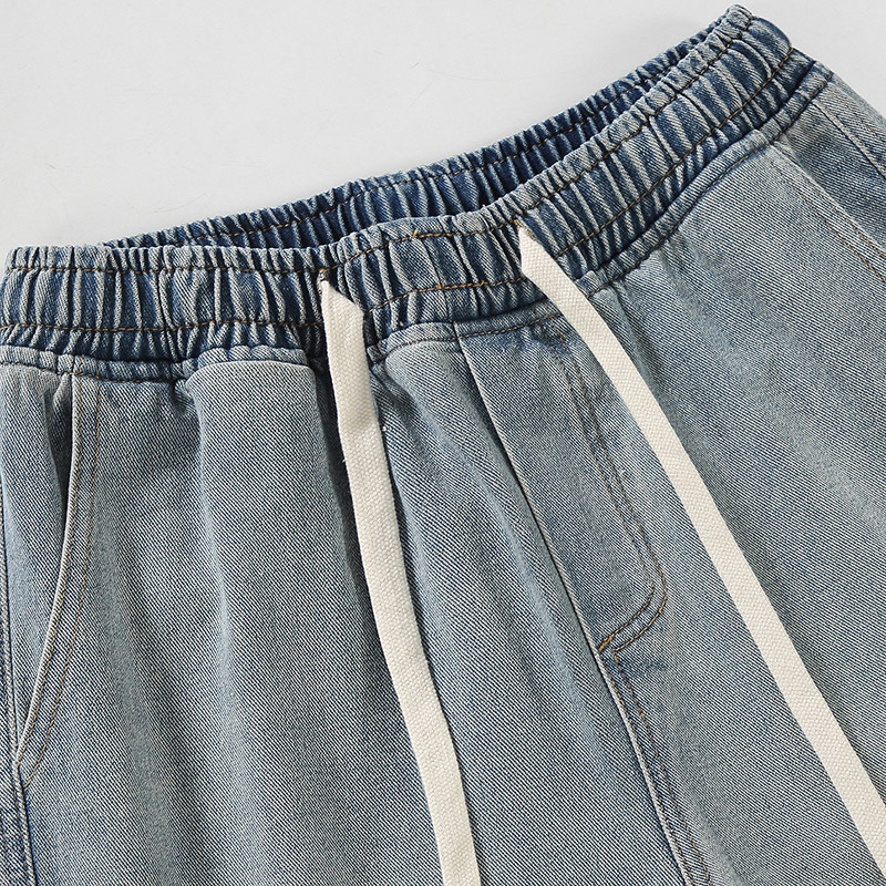 Men's Clothing Blue retro jeans men's summer thin pants trendy brand boys_voghion.com