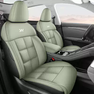 suitable for all seasons, Modelə uyğun (Original) oturacaq örtükləri - black-green-standard-edition-note-the-model-year-front-row-fully-covered-rear-row-partially-covered