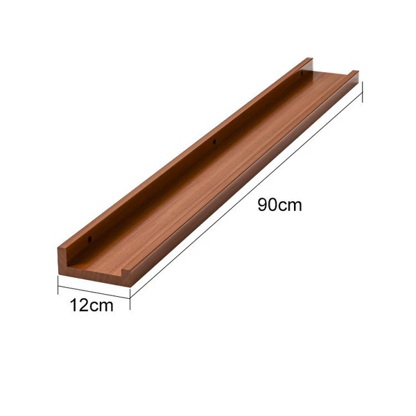 【90X12CM】Pine board-walnut color-painted★