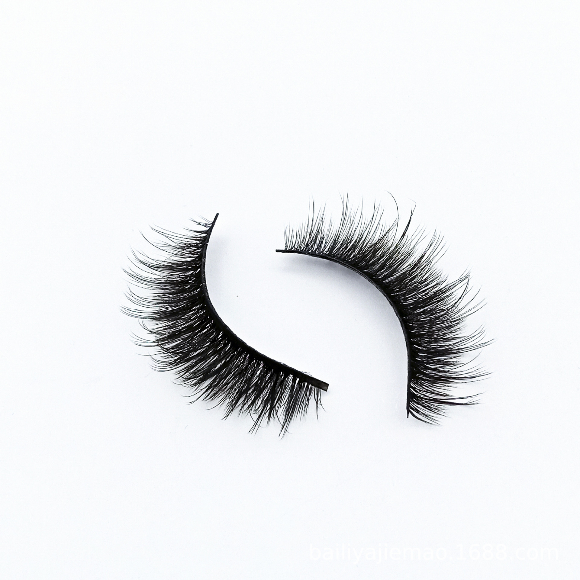 5 pares de pestañas de fibra química 3D gruesas transfronterizas suministro cruzado desorden natural simulación europea y americana pestañas falsas