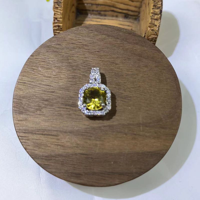 Cartoon Style Geometric Copper Zircon Pendant Necklace 1 Set