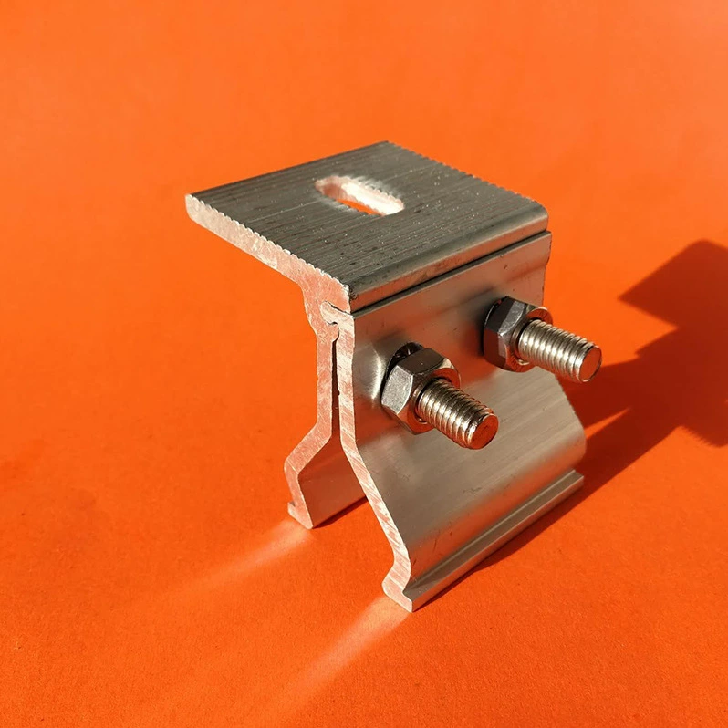 Зажим для цветной стальной черепицы на крыше, 430, вертикальный фиксирующий край из алюминиевого сплава, ветрозащитный зажим, фотоэлектрический угол и интегрированный зажим для направляющих