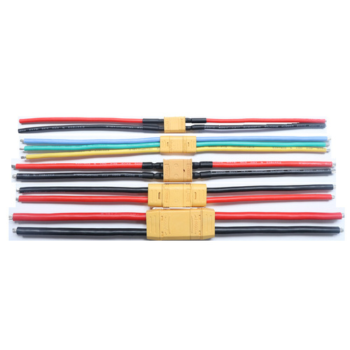 XT30 male and female plug cable XT60/90 new energy model aircraft lithium battery ESC pure copper test silicone power cord