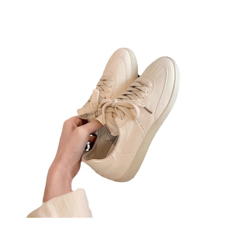 Grava madre studiolee hacer lazos de tendencia vieja casual versátil zapatos de skate redondos zapatos blancos para mujeres nuevos