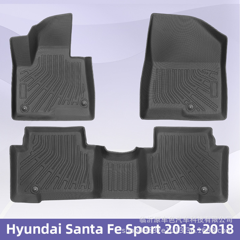 Aplicable a Hyundai Santa Fe Sport 2013 - 2018 3D TPE para todo el tiempo