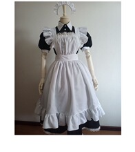 传统女佣长裙女仆装伪娘英国管家cosplay日系制服 可爱连衣裙