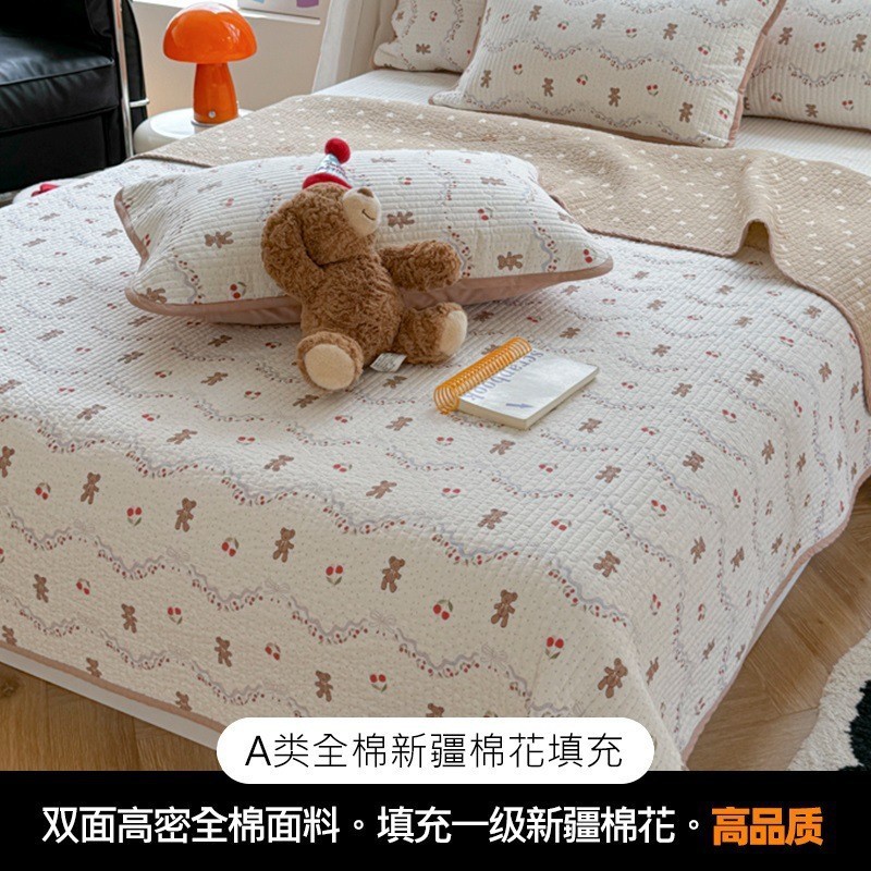 クラスA両面純綿ベッドカバー、内外新疆綿ベビー用、新綿畳ベッドシーツ、オールシーズン万能|undefined