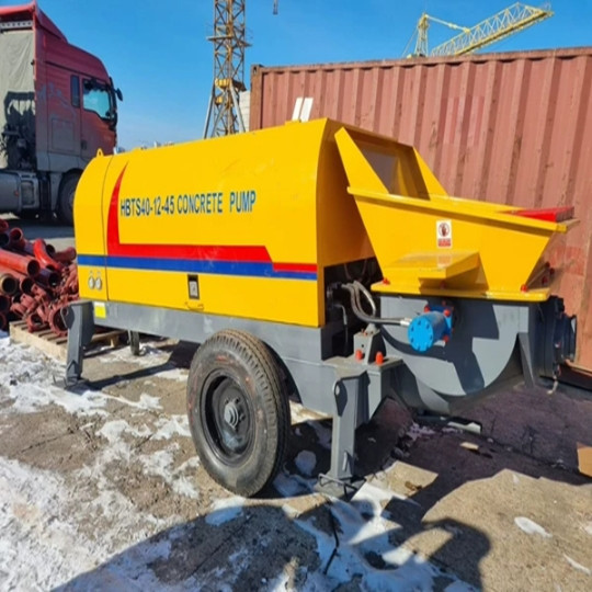 小型输送磅 地泵车 混凝土拖泵 烟台新赛机械40细石混凝土输送泵