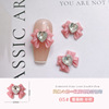 Resin for manicure with bow, stone inlay, crystal, three dimensional bow tie for nails, internet celebrity, ankylosaurus