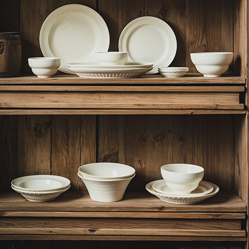 Conjunto de cubiertos de cerámica de alto valor nominal serie de platos