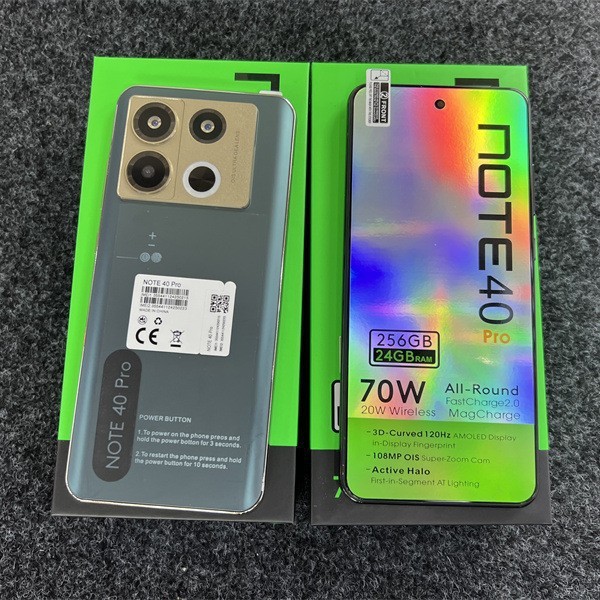 Cross-Border Smartphone Note40 Pro Smart Android Phone 24G+256Gb 5g Mobile Phone for Foreign Trade Batch