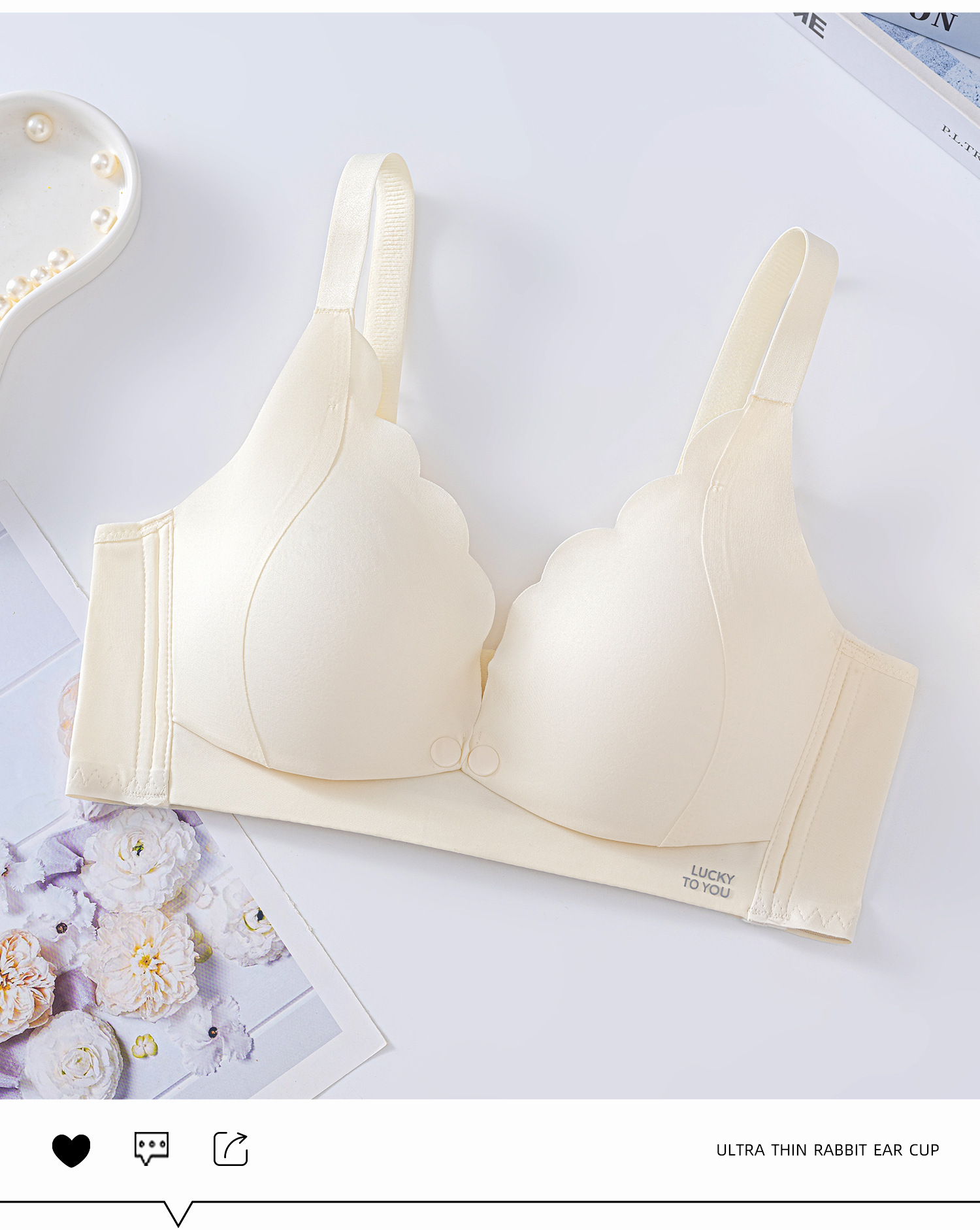 Venta directa de fábrica comercio electrónico transfronterizo Sudeste de Asia Vietnam Tailandia damas sin costuras sujetador de recogida lateral cómodo