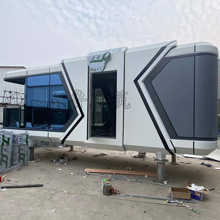 Sala de caja móvil para la venta en forma de micro características punto escénico puede ser libremente móvil re-examen decoración fina B & B Hotel fábrica