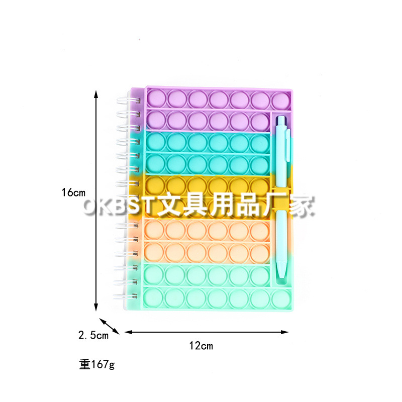 Nueva A5 Rainbow Mouse Killer Pioneer Notebook actualización pluma descompresión juguete descompresión burbuja al por mayor
