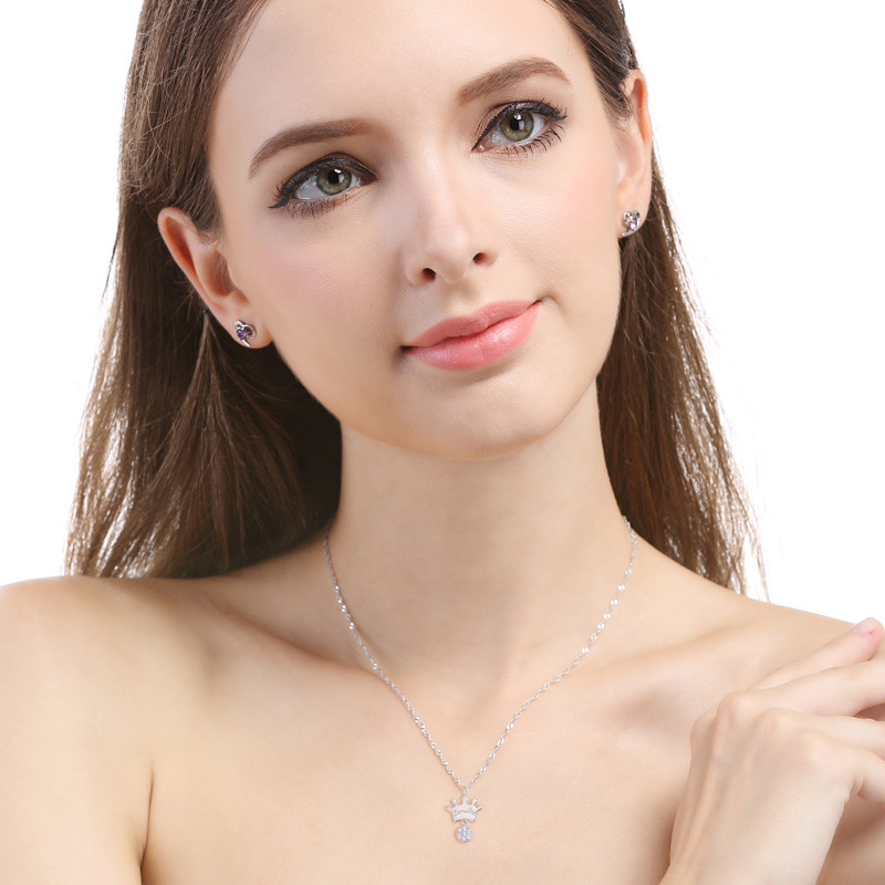 S925 letras de plata esterlina pequeñas joyerías colgantes para mujeres frescas y simples colgantes de piedra de micro-cromo accesorios de chicas estudiantes cortos