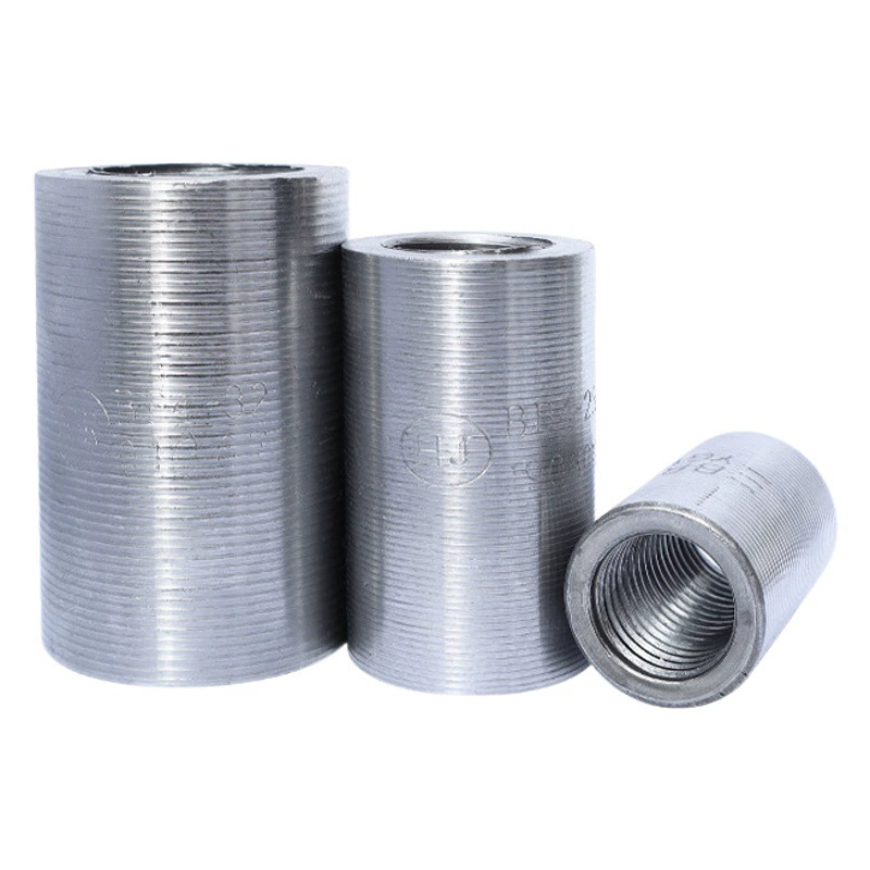 Втулка для арматуры, прямая резьбовая втулка для арматуры, производитель соединительных втулок для арматуры, втулка для арматуры из стали с переменным диаметром, четырехклассная