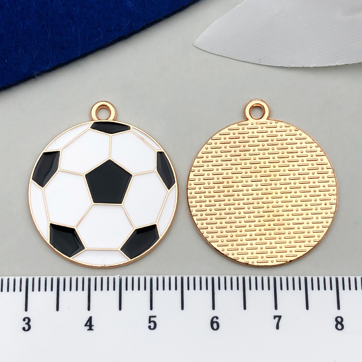 White, football, 28x, 25mm