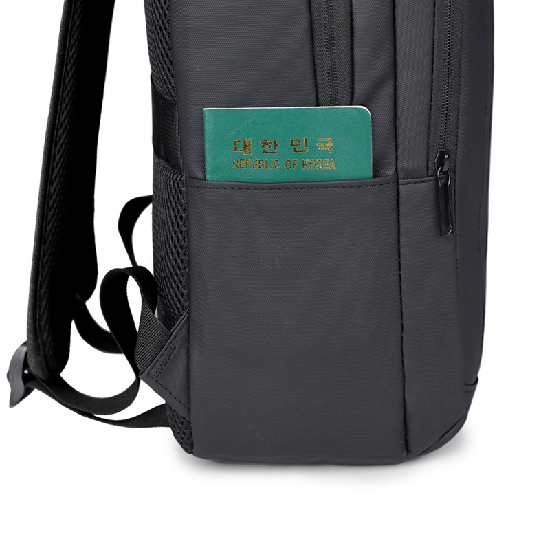 Nueva mochila para estudiantes de gran capacidad para viajes de negocios, mochila para hombres, bolso para computadora de negocios USB portátil al aire libre, mochila escolar