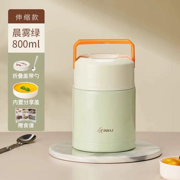 Politement with a spoon-morning mist green 800ml