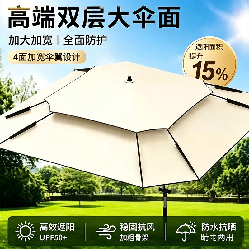 Square Fishing Umbrella with Thickened Black Coating, 26 New Models, Sunshade Fishing Umbrella, Outdoor Special Umbrella, Large Folding Umbrella, Wholesale
