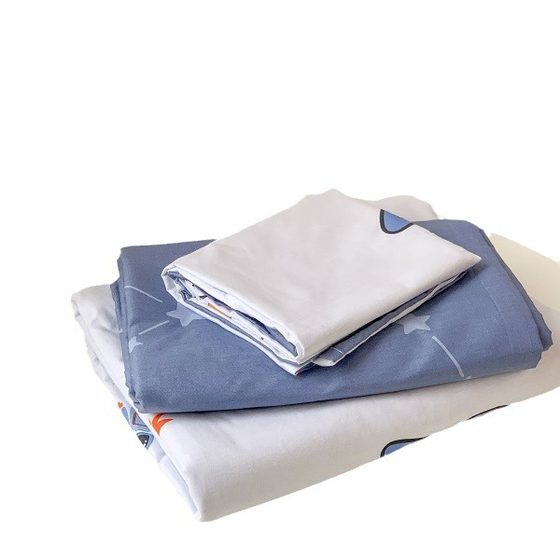 Children's Four-piece Cotton Bed Sheet Quilt Cover for Boys Cartoon Cotton Dormitory Three-piece Bedding Bed Cover for Boys