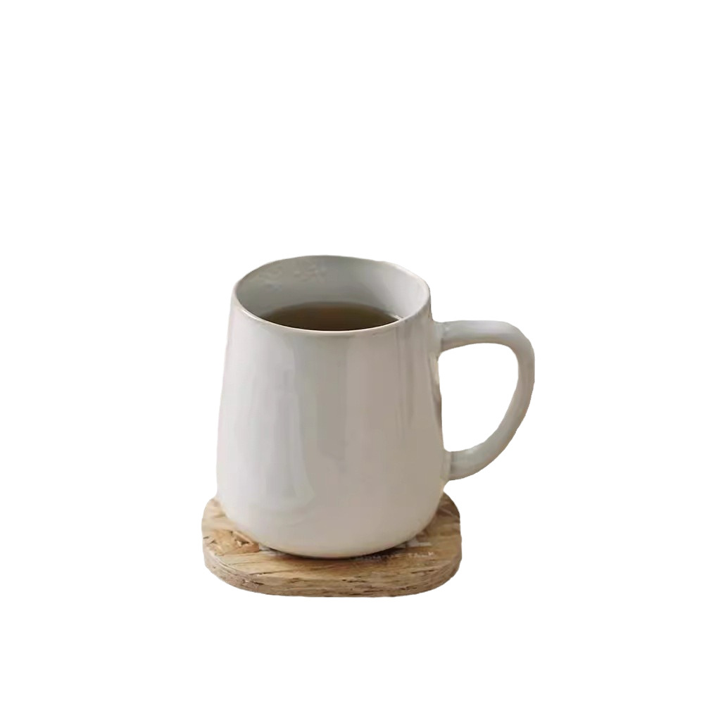 Taza de café de cerámica de horno creativo Taza de agua de oficina Taza de menú de restaurante Taza de avena de desayuno Nórdica