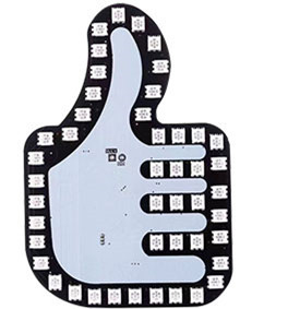 Luz de dedo del coche transfronteriza Luz de gesto luz de advertencia multifunción del coche luz trasera anticolisión Luz De Palma interactiva