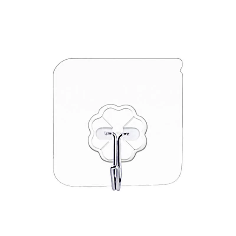 Sticky hook strong paste and hook free of punching without trace Against glue transparent kitchen wall hook stickers strong wall surface